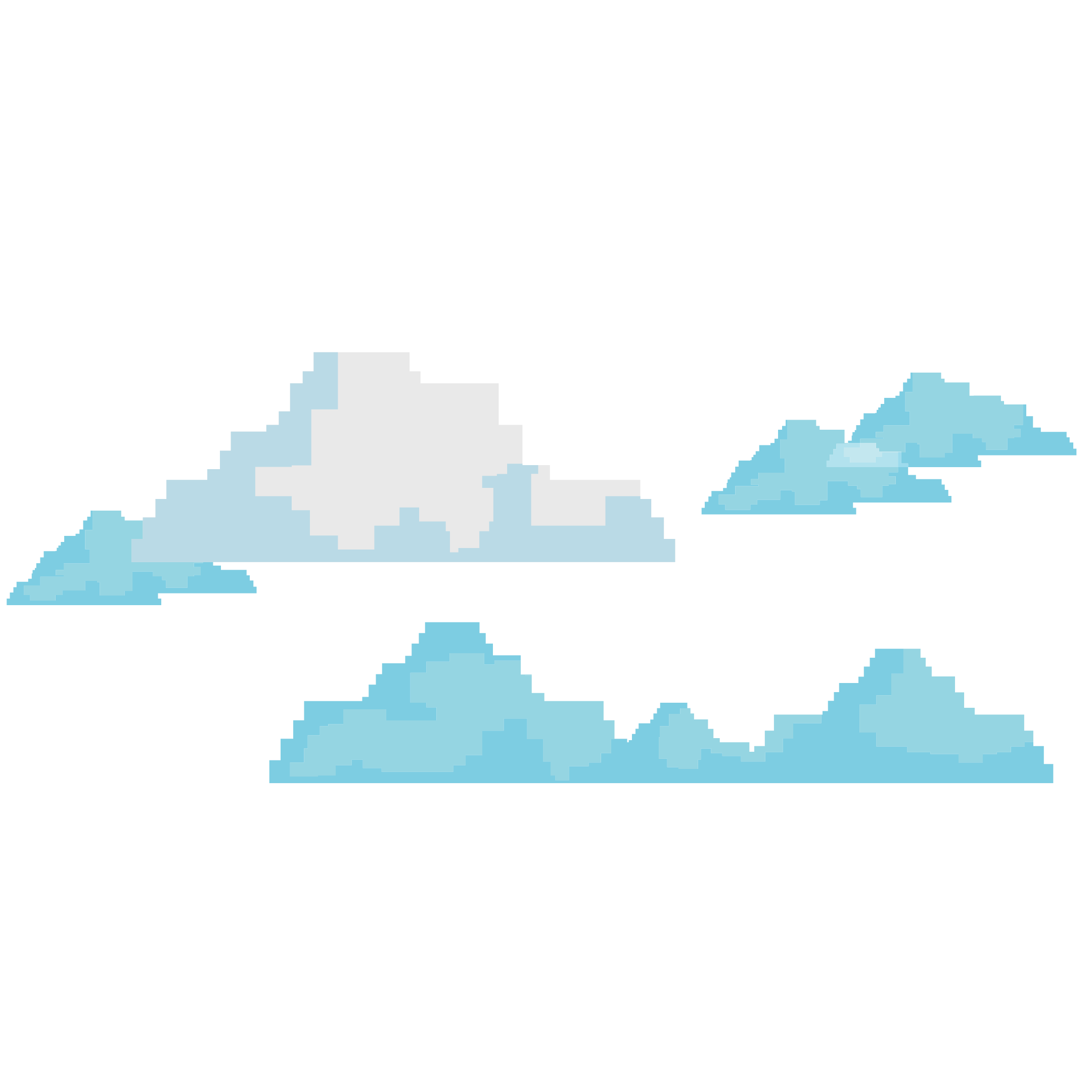pixel-clouds-sunset-series